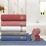 Kit 8 Toalhas De Rosto Gigante Alta Absorção Sublime 45x70cm - Central Toalhas -Variadas-