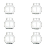 Kit 8 Vasos Aquário Mini Com Colar Ø6x10cm Para Decoração