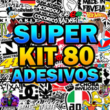 Kit 80 Adesivos Carro Moto Caminhão