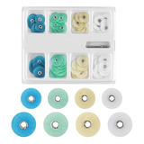 Kit 80 Discos Lixa Polimento Dental Resina Composta Ceramica