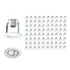 Kit 80 Spots Embutir Gesso E27 Para Lampada Bulbo Led C619