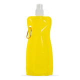 Kit 80 Unidades Squeeze Dobrável Com Mosquetão 480ml