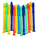 Kit 85 Flautas Doce 10 Pandeiros Brinquedo Infantil