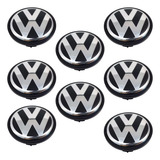 Kit 8pçs Calota Tampa P Roda Original Amarok Vw Aro 18 E 19