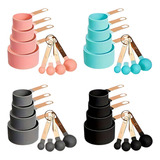 Kit 8pcs Medidores Cozinha Colheres Culinario Copo Dosador
