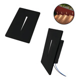 Kit 8x Balizador Embutir Friso Parede Escada 4x2 Preto M3032 110v 220v