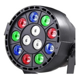 Kit 8x Canhão Luz Par 12 Leds Rgb Dmx Painel Digital Strobo