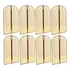 Kit 8x Protetor Para Terno Roupa Casaco 90x60cm Em Tnt Cor Bege