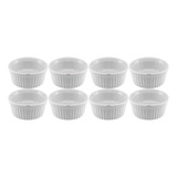 Kit 8x Ramekin Molheira Pequeno Porcelana 40ml Buffet Forno