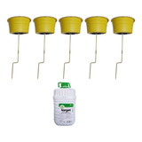 Kit 9 Armadilha Mosca Atrativo Target Não Agride 20 Litros