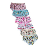Kit 9 Calcinhas Infantil Menina Estampada Macio 100 Algodão