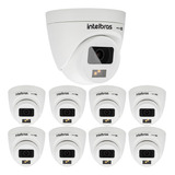 Kit 9 Câmeras 2 Megas 20m Vhd 1220 D Full Color G7 Intelbras