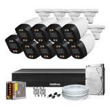 Kit 9 Câmeras Segurança Color 1080p 2 8mm Dvr Intelbras 1tb