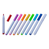 Kit 9 Canetas Giz Líquido Colorida Para Quadro Preto