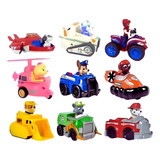 Kit 9 Carros Personagens Patrulha Canina Fricção Coleção Top