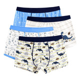 Kit 9 Cuecas Box Boxer Infantil Atacado Microfibra