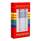 Kit 9 Lenços Bolso Masculino Premier Presidente Algodão