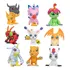 Kit 9 Miniaturas Digimon World Brinquedo Coleção Bonecos