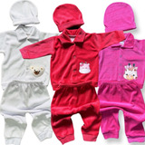 Kit 9 Pçs Roupas Recém Nascido Casaco Bebe Mijão Touca Plush