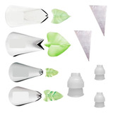 Kit 9 Peças Bicos Folha Adap Sacos Wilton Mago