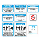 Kit 9 Placas Para Apartamento Casa Locação Anfitrião Airbnb