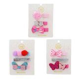 Kit 9 Presilhas C aplique Bico De Pato Infantil Cod3