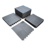 Kit 9 Tapete Modular Antiderrapante Flexível 30x30 Banheiro