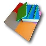 Kit 9 Tatames Coloridos Eva 50cm X 50cm X 2cm 20mm C Borda