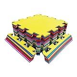 Kit 9 Tatames Eva Infantil 50x50x10mm Colorido