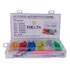 Kit 90 Fusivel Autotivo Lamina Com Extrator Varios Amperes