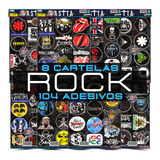 Kit 96 Adesivos Rock