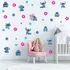 Kit 96 Adesivos Stitch Para Parede Papel De Parede Infantil