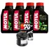 Kit Óleo Motul 5100 + Filtro K&n 177 Buell Lightning Xb9sx