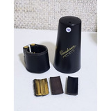 Kit Abraçadeira Couro Tampa Vandoren Sax Alto Usado Ref 141