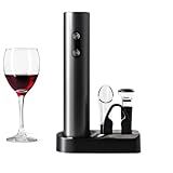 Kit Abridor De Vinho Elétrico Automático Com Acessórios Conjunto Abridor Elétrico De Vinho 5 Peças YODHE