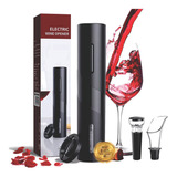 Kit Abridor De Vinho Elétrico Saca Rolhas Automático A Pilha