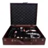 Kit Abridor De Vinho Profissional Estojo Madeira Rústica