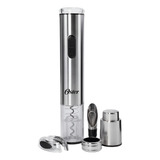 Kit Abridor Vinho Elétrico Oster Inspire Inox Prateado