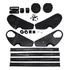 Kit Acabamento /deslise Banco Gol 85/93 /fusca/itamar/-cinza
