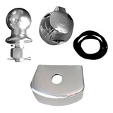 Kit Acabamento Engate Bola Ferro Tomada Femea Fio Capa 100mm