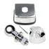 Kit Acabamento Rabicho Esfera Chapa Inox Tomada Femea Engate
