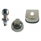 Kit Acabamento Rabicho Esfera Chapa Inox Tomada Femea Engate