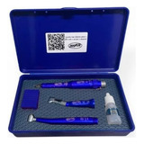 Kit Acadêmico Azul Intra Dentscler Odontológico Push Button
