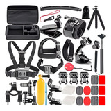 Kit Acessórios Aventura Compatível Gopro 12 13 Black 50pcs