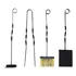 Kit Acessórios De Limpeza Para Lareira Churrasqueira