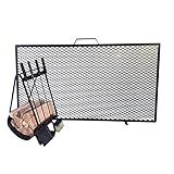 Kit Acessórios Lareira Porta Lenha Tela De Proteção 60x33