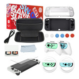 Kit Acessórios Nintendo Switch Oled 16 Em 1 Case Grips Fone