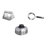 Kit Acessórios P Chapa Lanches Abafador Aro Ovo Prensador