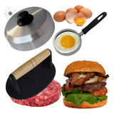 Kit Acessórios P Chapa Lanches Prensador Abafador Aro Ovo