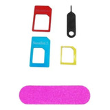 Kit Adaptador Chip Celular 3 Em 1 Mini Micro Nano E Sim